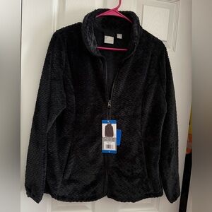 Braided Butter Pile Jacket   💜Elegant Black Teddy Jacket for Women